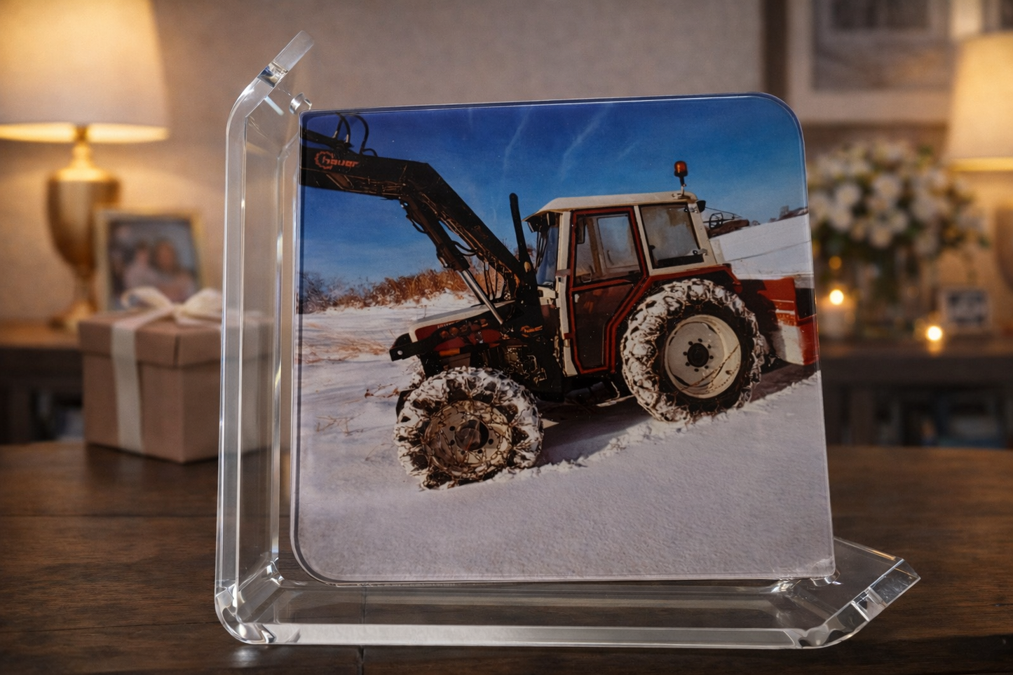 Personalisierter Fotoaufsteller aus echtem Glas – Dein Lieblingsfoto als stilvolle Erinnerung